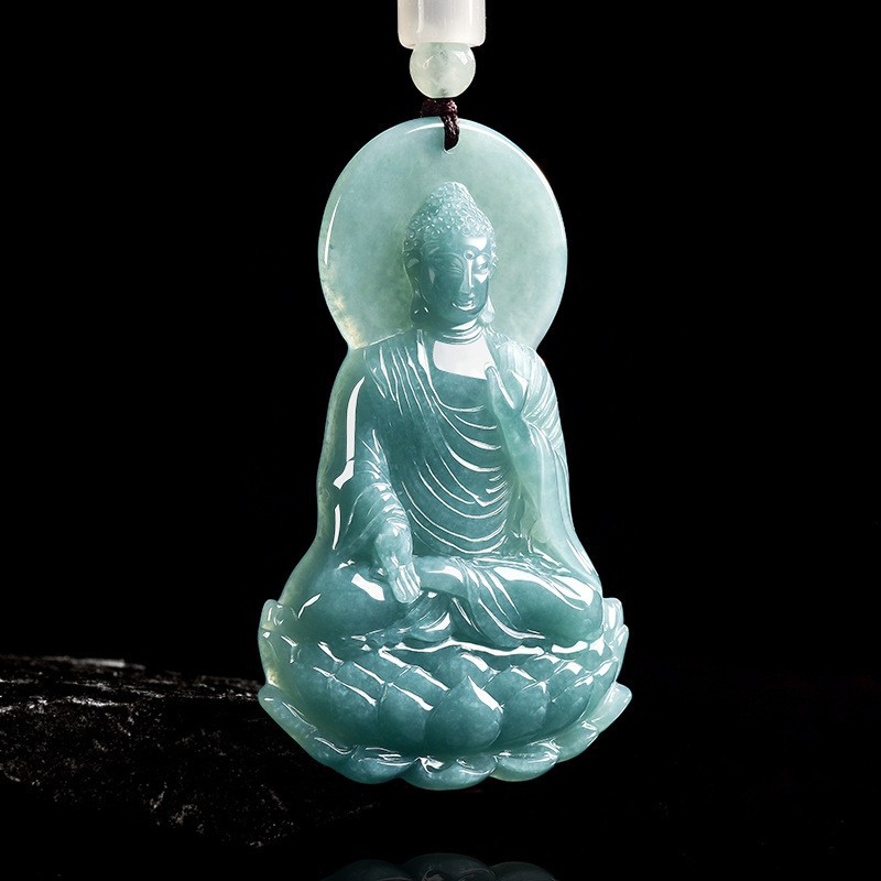 Women'S Accessories And Jewelry - 천연 버마산 비취 불상 펜던트 목걸이
