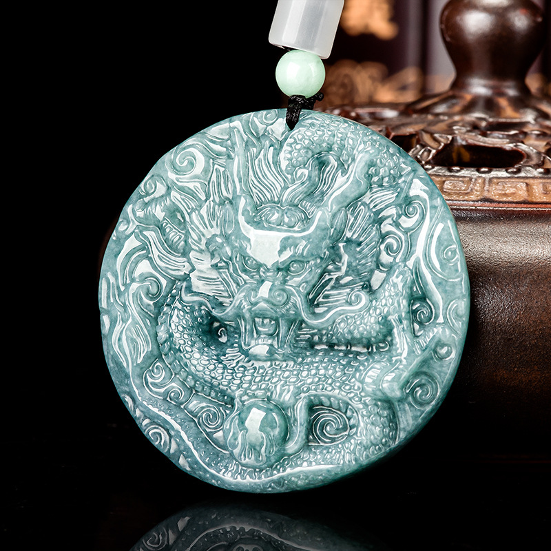 Women'S Accessories And Jewelry - 버마산 경옥 드래곤 펜던트 목걸이 여성용