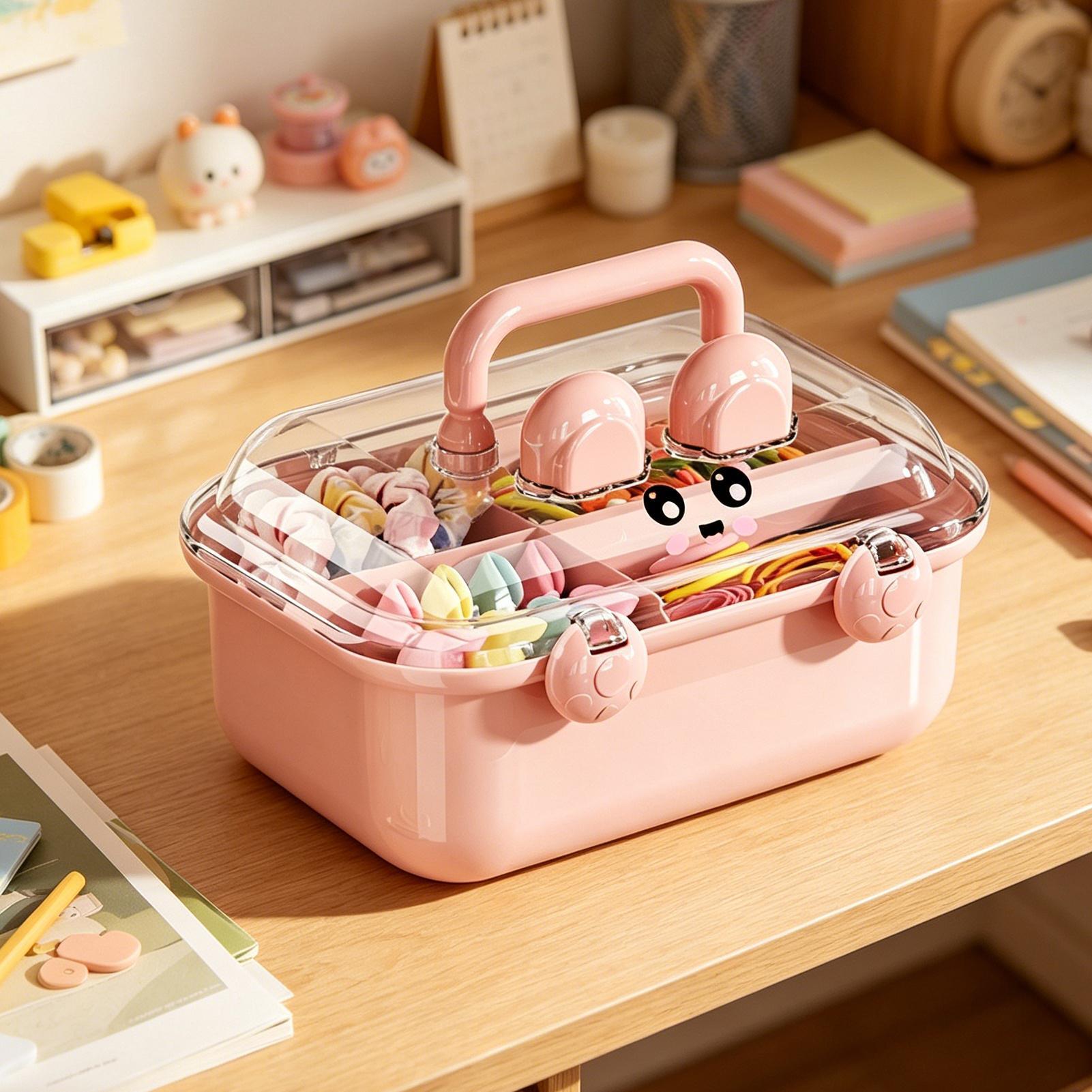 Women'S Vanity Accessories - 헤어 액세서리 정리함 방진 도구 상자