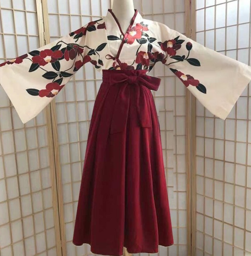 Women'S Kimono Accessories - 기모노 사쿠라 소녀 일본식 꽃 프린트