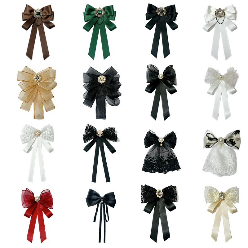Women Accessories Bouquet - 여성용 한국 원단 활 타이 브로치