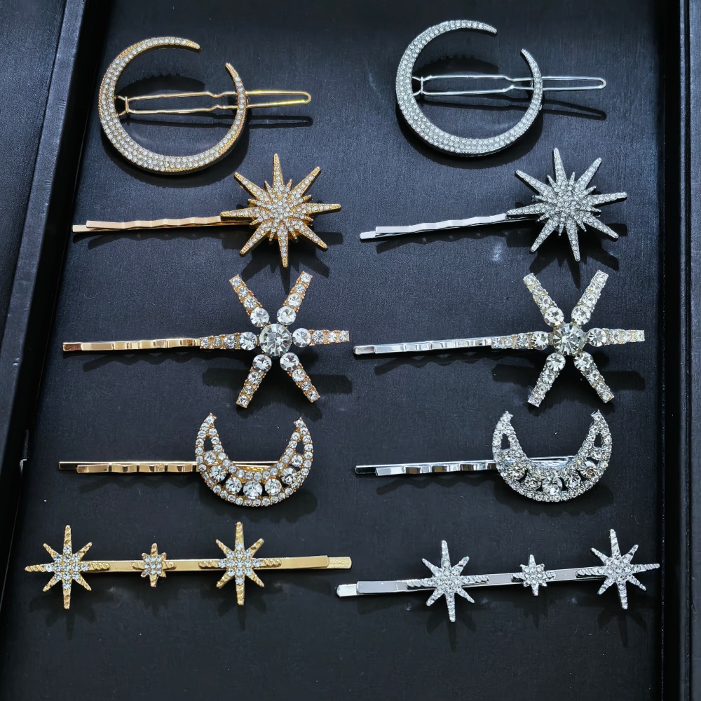Women'S Accessories H&M - 3/4개 세트 크리스탈 스타 헤어핀 여성용