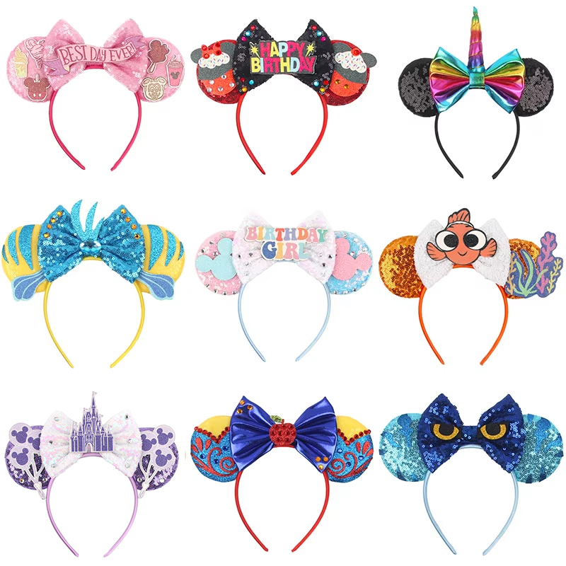 Women Accessories Wholesale China - 디즈니 도매 귀 머리띠 생일 미키
