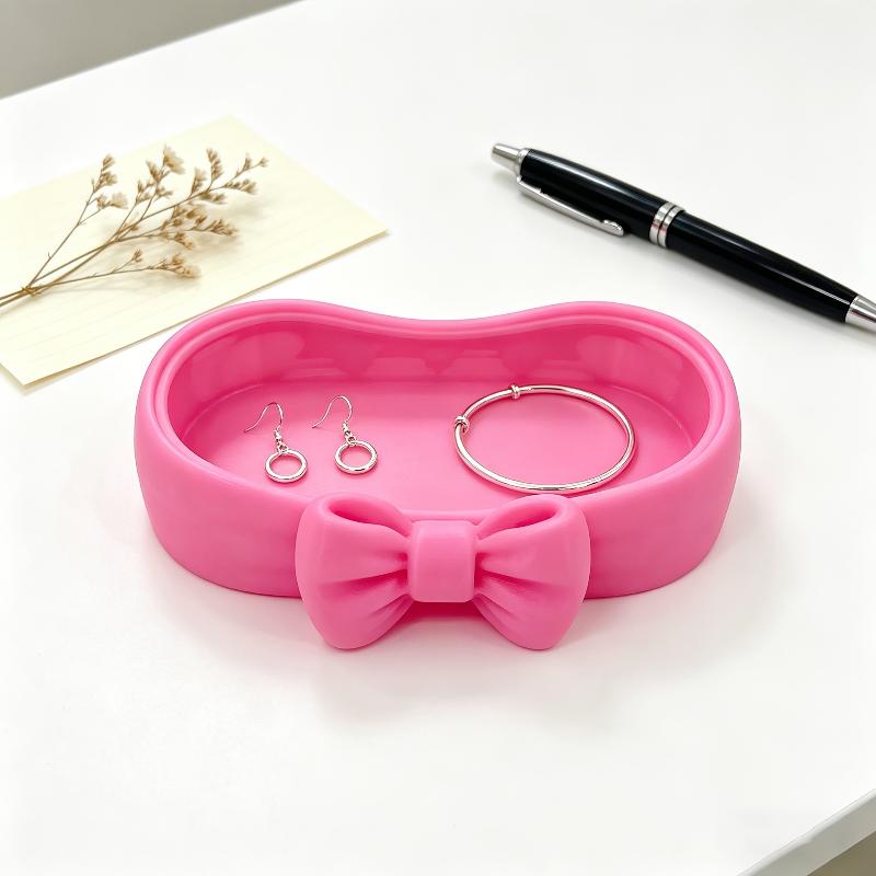 부드러운 대용량 보석 보관 트레이 귀여운 리본 장식 데 - Women'S Vanity Accessories 리뷰 및 가격