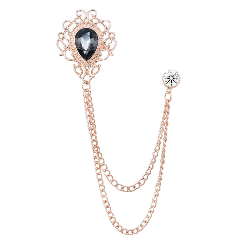 뉴 빈티지 태슬 체인 라인스톤 크리스탈 라펠 핀 - 유 - Women'S Accessories And Jewelry 리뷰 및 가격
