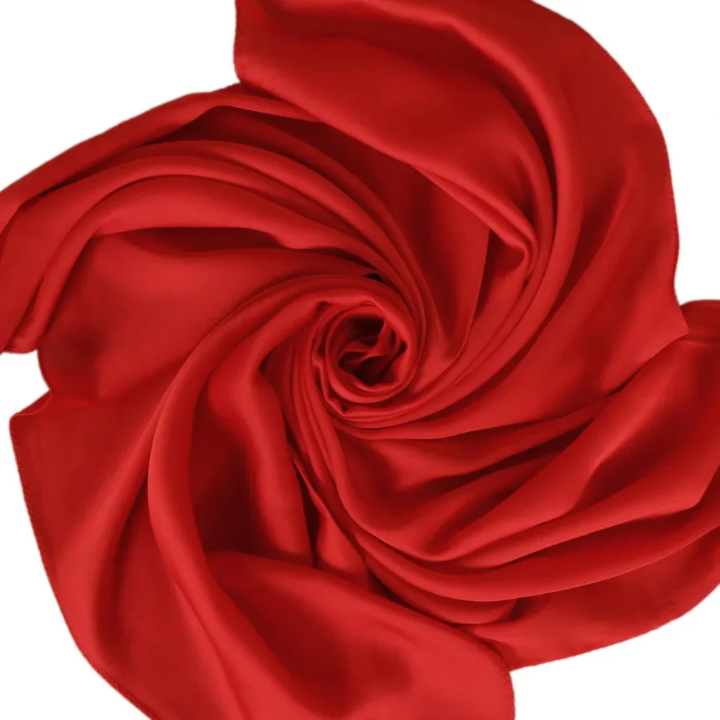 새틴 스카프 여성용 70cm 단색 부드러운 표면 헤드  - Women Accessories Wholesale China 리뷰 및 가격