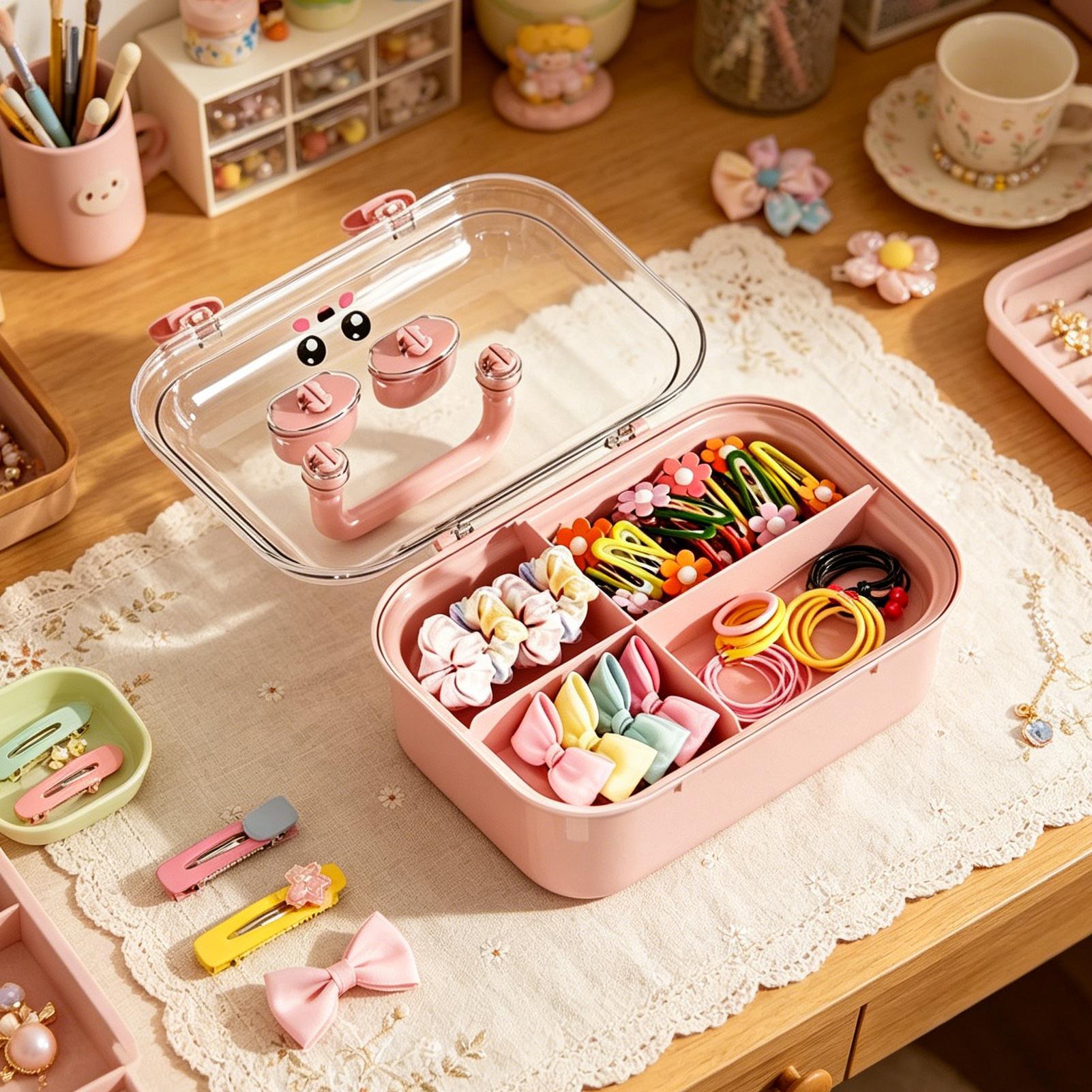 헤어 액세서리 정리함 방진 도구 상자 헤어핀 보관함 여 - Women'S Vanity Accessories 리뷰 및 가격