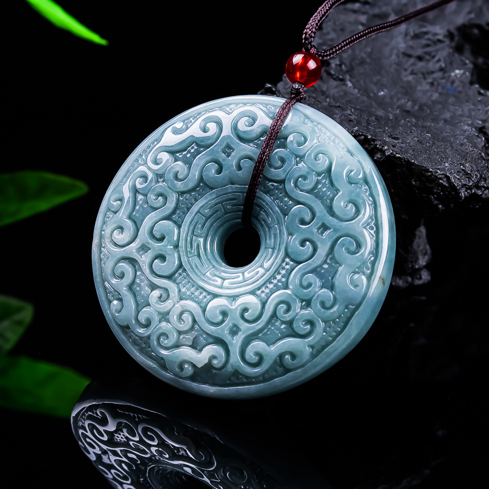 천연 버마산 경옥 꽃 펜던트 목걸이 빈티지 디자이너 쥬 - Women'S Accessories And Jewelry 리뷰 및 가격