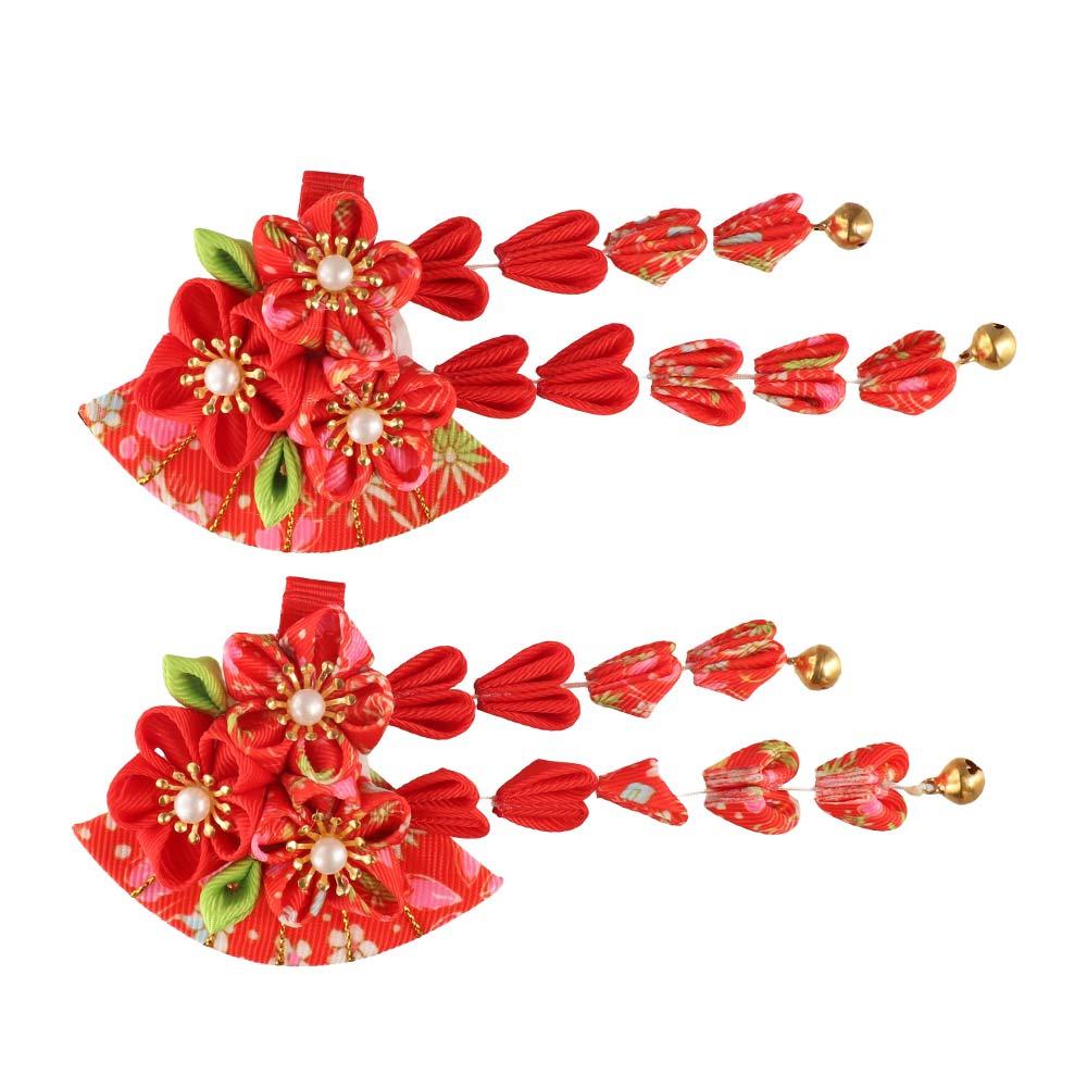 태슬 장식 부채 모양 머리핀 꽃 사쿠라 일본 기모노 머 - Women'S Kimono Accessories 리뷰 및 가격