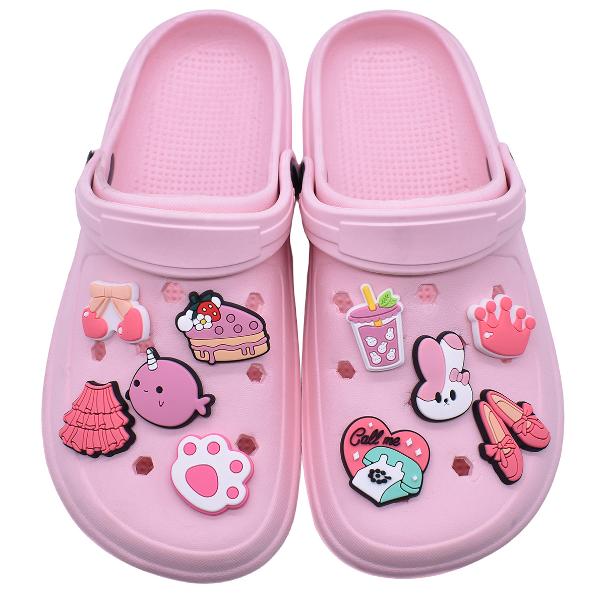 크록스 핀 액세서리용 귀여운 핑크 신발 참 장식, 팔찌 - Women'S Accessories For Crocs 리뷰 및 가격