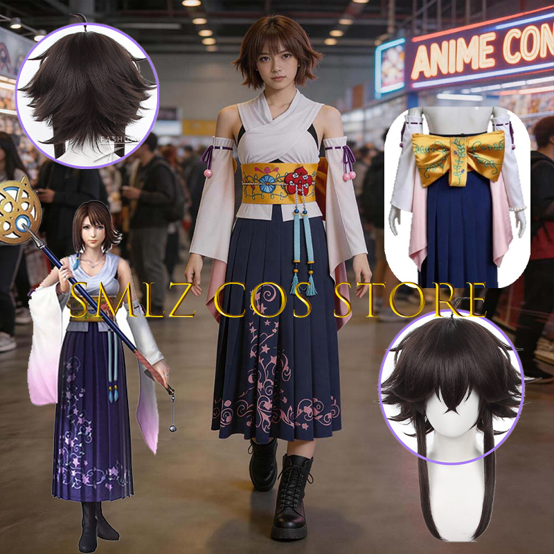 Smlz FFX 유나 코스프레 애니메이션 FF10 X  - Women'S Kimono Accessories 리뷰 및 가격