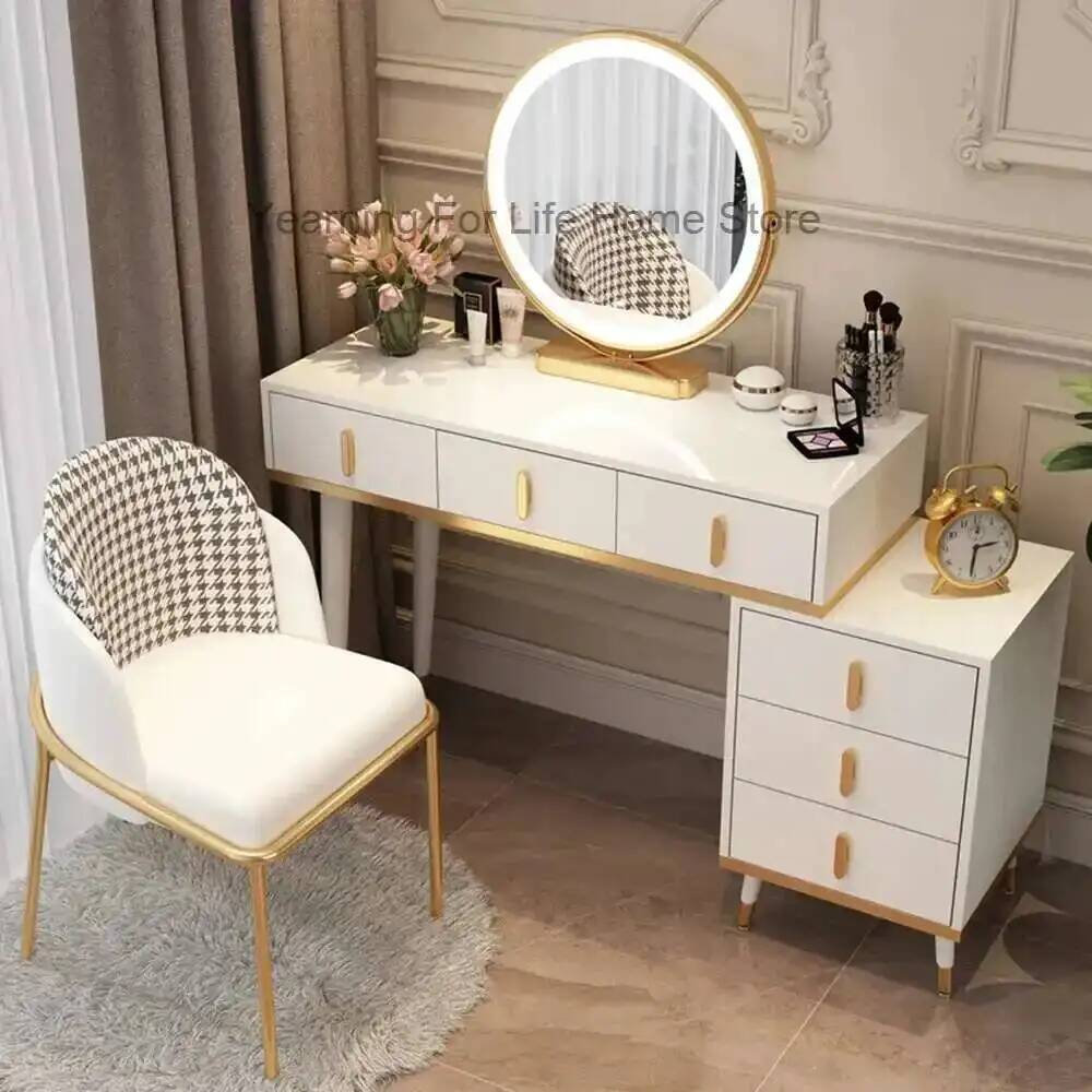 여성용 보석함 화장대 손잡이 고급 골드 다리 블랙 메이 - Women'S Vanity Accessories 리뷰 및 가격