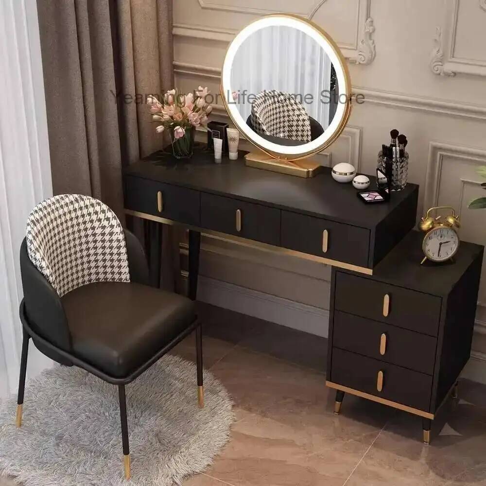 여성용 보석함 화장대 손잡이 고급 골드 다리 블랙 메이 - Women'S Vanity Accessories 리뷰 및 가격