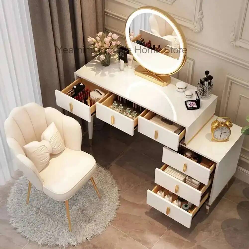 여성용 보석함 화장대 손잡이 고급 골드 다리 블랙 메이 - Women'S Vanity Accessories 리뷰 및 가격