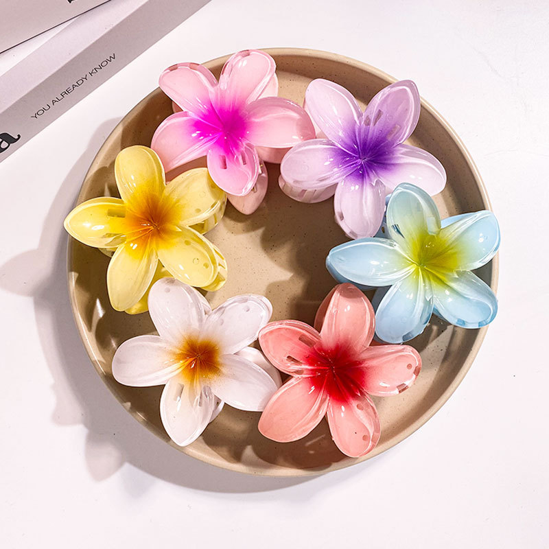 1/6PCS 8CM 여성 꽃 헤어 클립 휴가 보헤미아  - Women Accessories Wholesale China 리뷰 및 가격