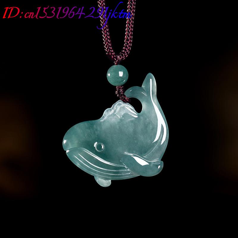 천연 버마산 비취 고래 펜던트 목걸이 액세서리 진짜 옥 - Women'S Accessories And Jewelry 리뷰 및 가격