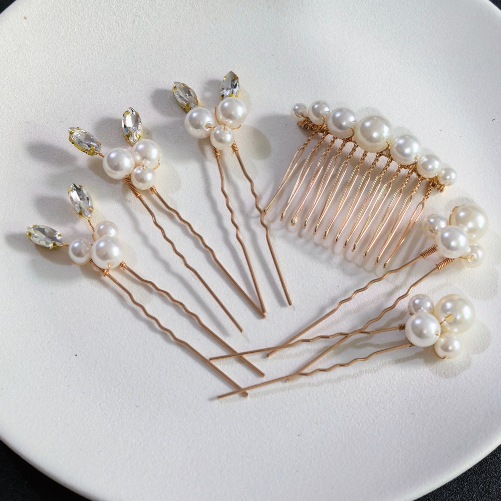 진주 크리스탈 헤어핀 빗 세트 신부 웨딩 헤어 액세서리 - Women'S Accessories H&M 리뷰 및 가격