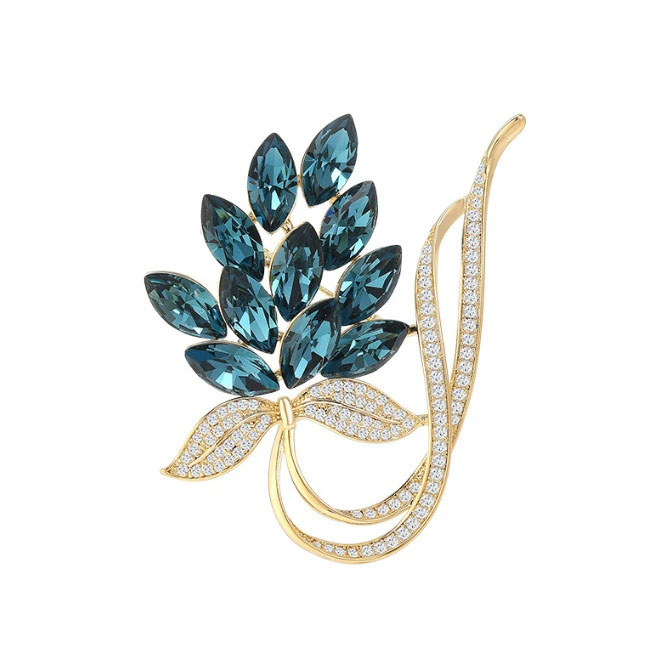 여성을위한 패션 라인 석 꽃다발 브로치 유니섹스 진주  - Women Accessories Bouquet 리뷰 및 가격