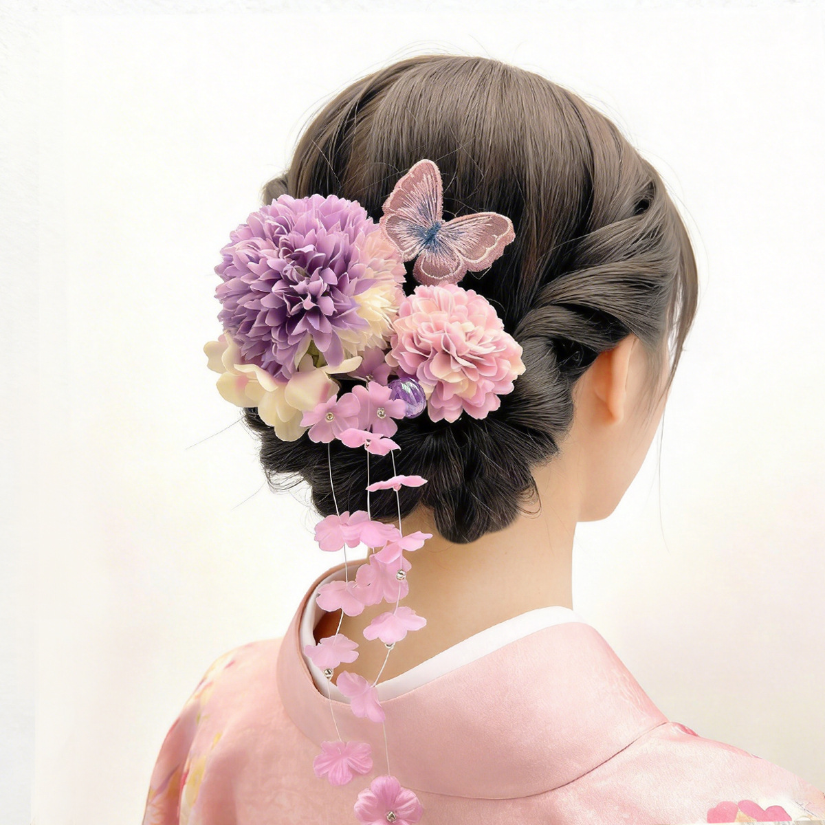 수제 일본식 칸자시 헤어핀 세트 실크 꽃무늬 기모노 헤 - Women'S Kimono Accessories 리뷰 및 가격