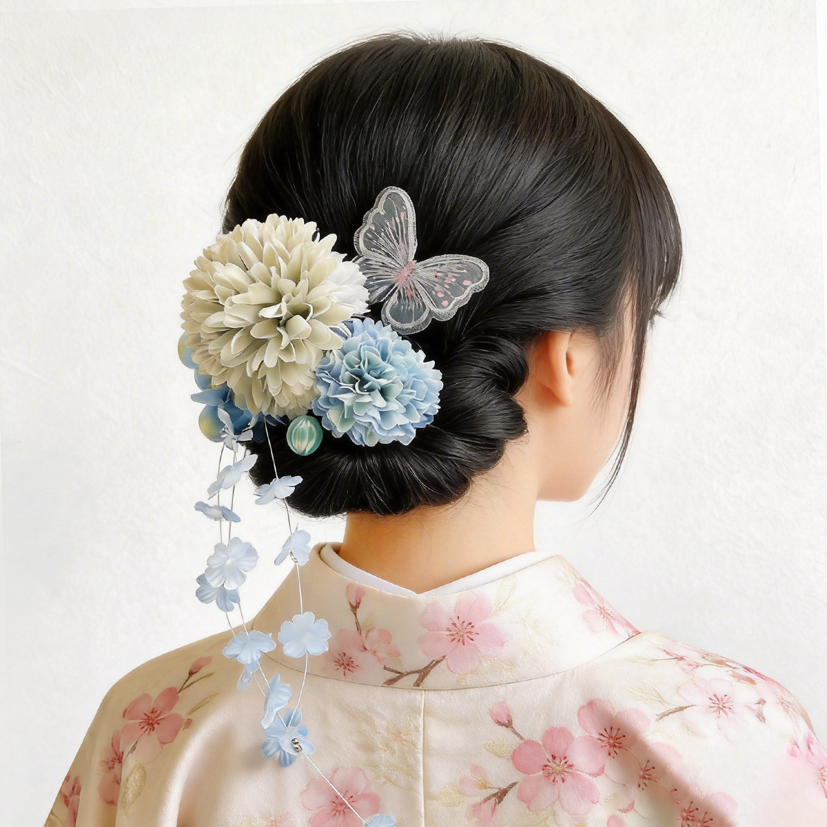 수제 일본식 칸자시 헤어핀 세트 실크 꽃무늬 기모노 헤 - Women'S Kimono Accessories 리뷰 및 가격
