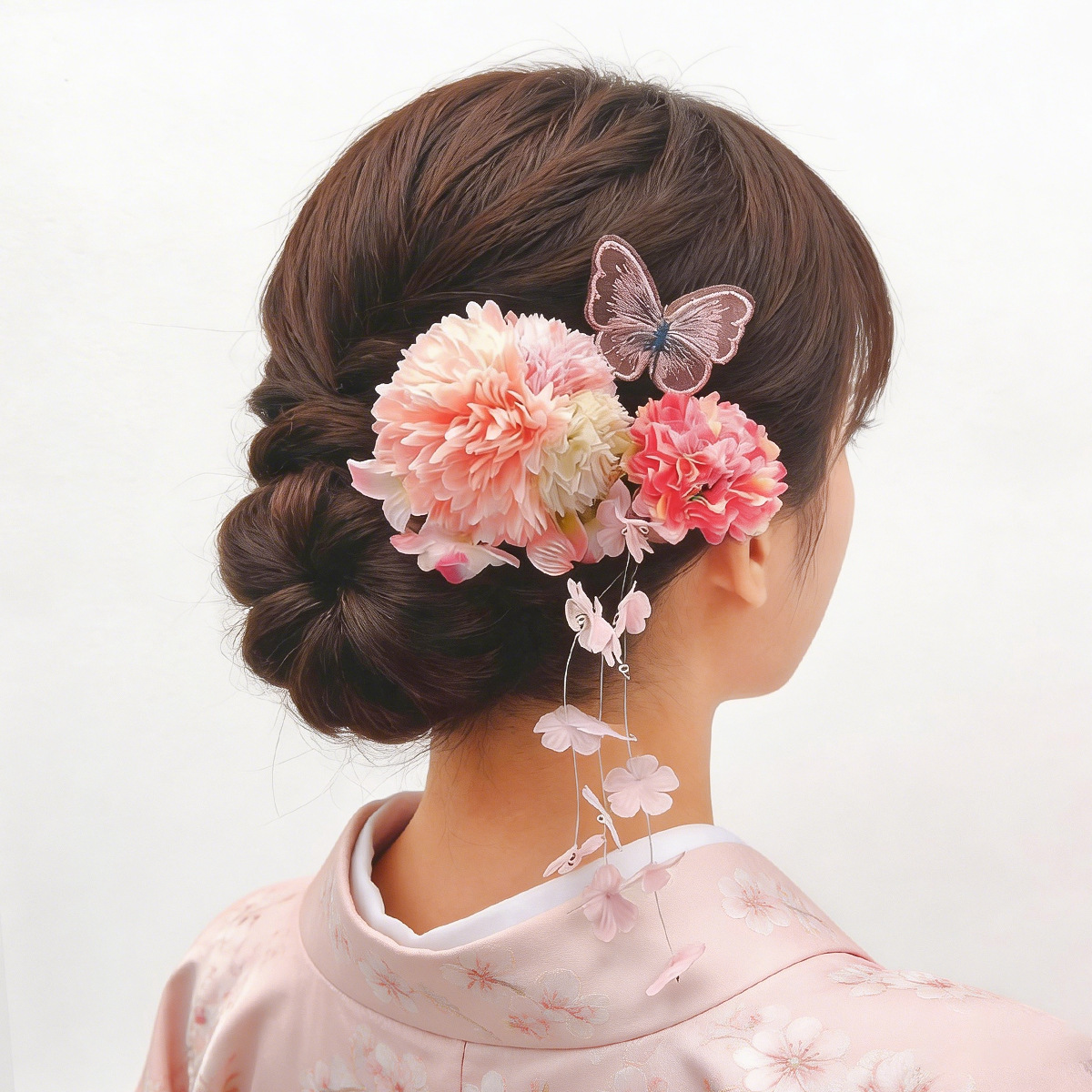 수제 일본식 칸자시 헤어핀 세트 실크 꽃무늬 기모노 헤 - Women'S Kimono Accessories 리뷰 및 가격
