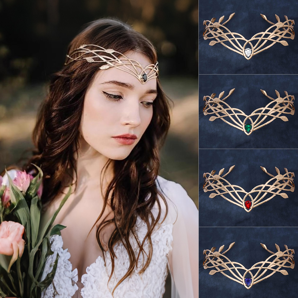 여성을위한 럭셔리 Tiaras 머리띠 잎 크리스탈 크라 - Women'S Accessories H&M 리뷰 및 가격