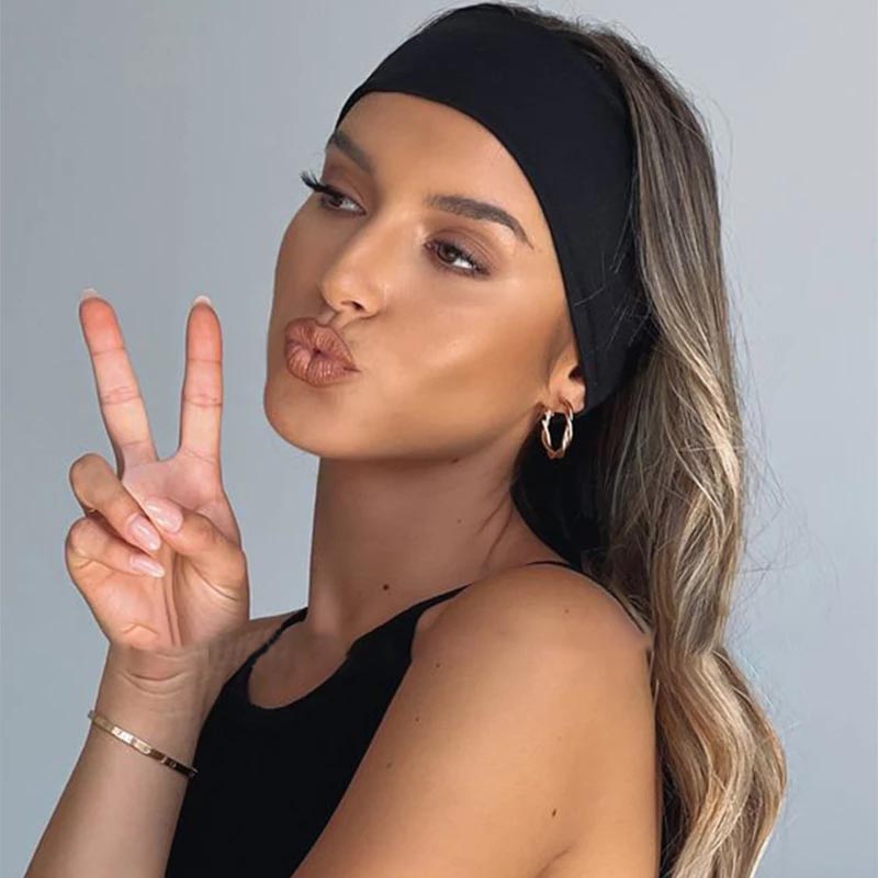 여성용 다채로운 탄성 머리띠, 스포츠 헤어 밴드, 메이 - Women Accessories Wholesale China 리뷰 및 가격