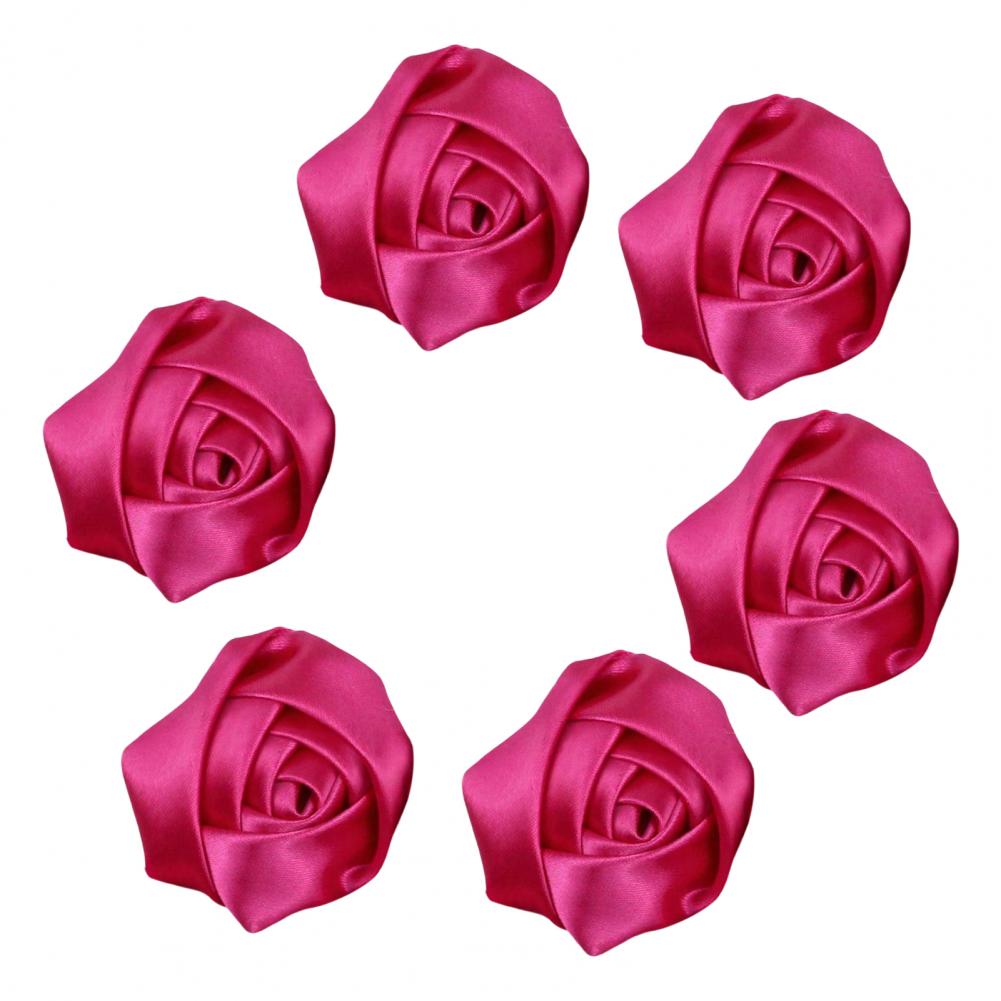 6Pcs 코사지 수제 새틴 장미 웨딩 코사지 DIY 헤 - Women Accessories Bouquet 리뷰 및 가격