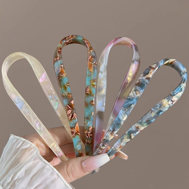 U 자형 헤어 스틱 아세테이트 아크릴 헤어 포크 헤어  - Women'S Accessories H&M 리뷰 및 가격