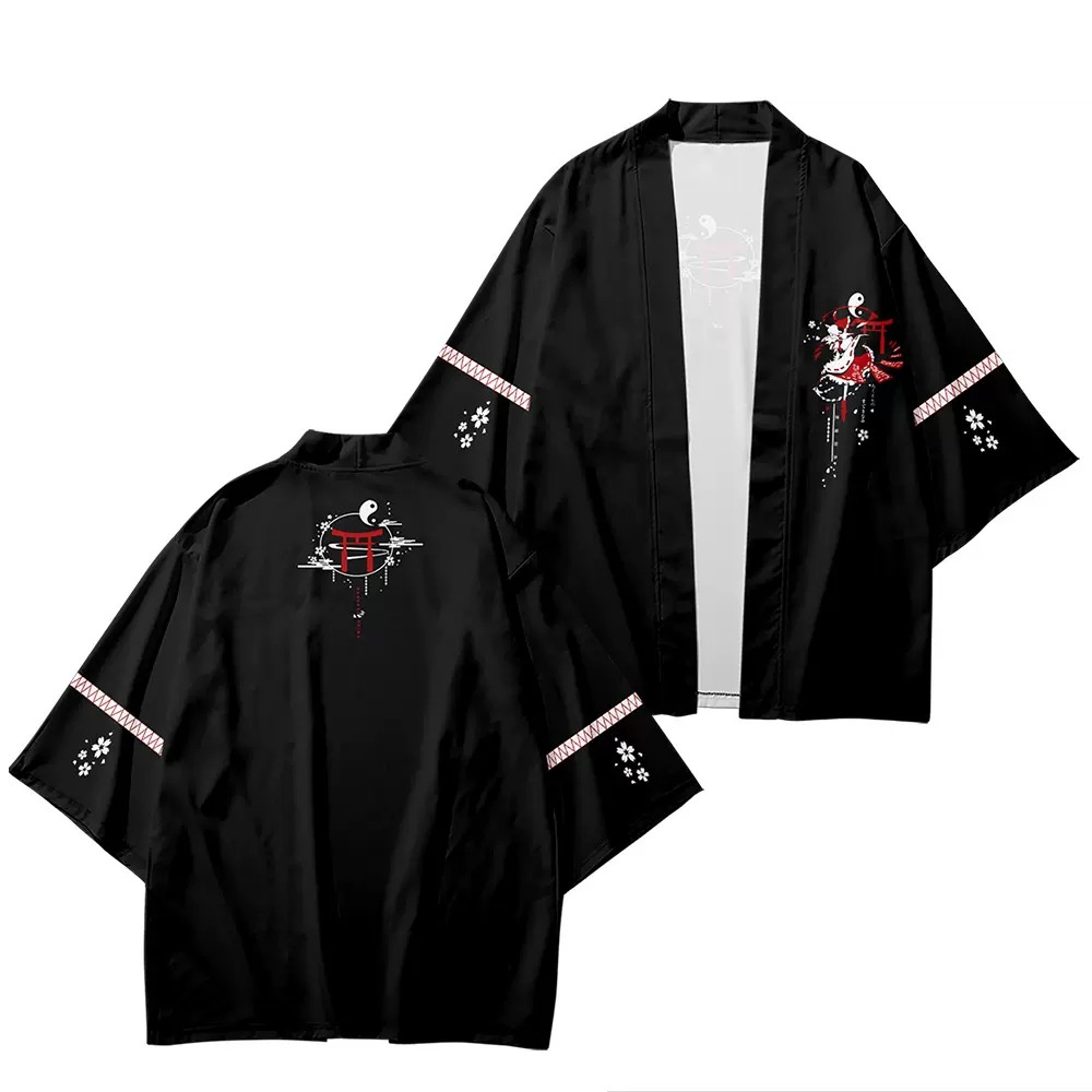 Touhou 프로젝트 애니메이션 프린트 전통 기모노 남 - Women'S Kimono Accessories 리뷰 및 가격