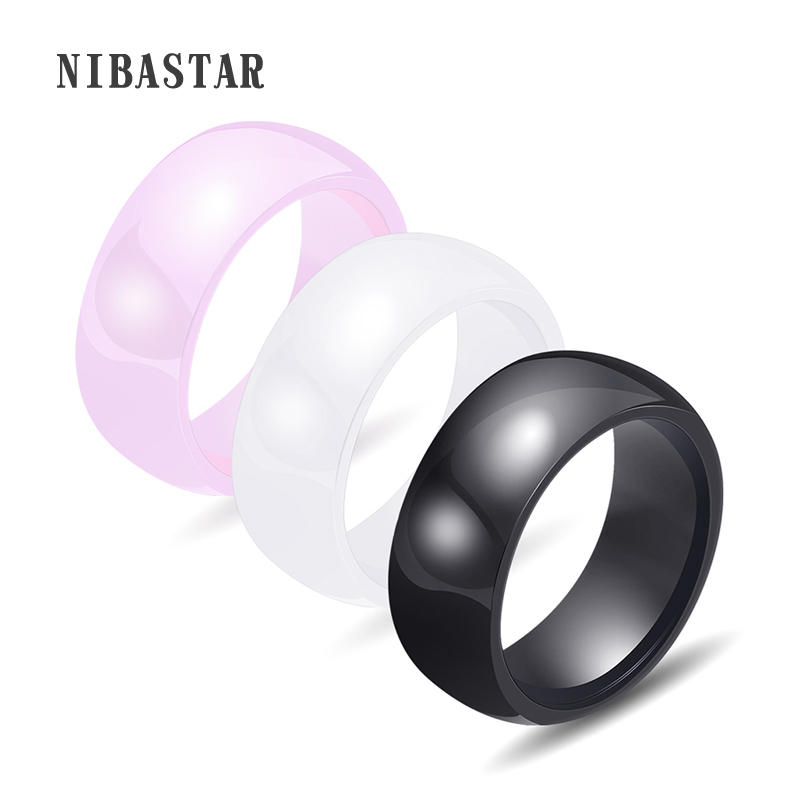 뜨거운 판매 3 색 8mm 세련된 세라믹 반지 남성 여 - Women'S Accessories Online Shopping 리뷰 및 가격