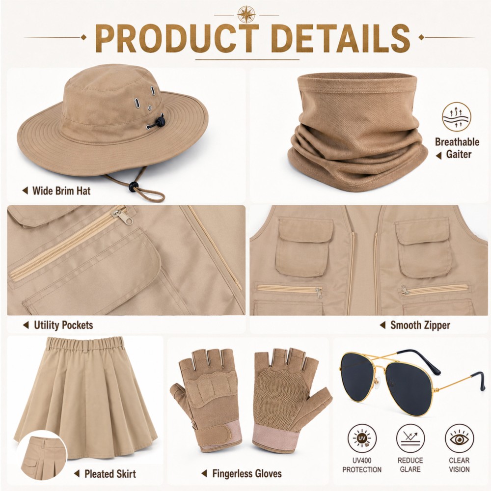 야외 탐험가 의류 모자 액세서리 하이킹 낚시 모험 의상 - Women'S Accessories Clothing 리뷰 및 가격