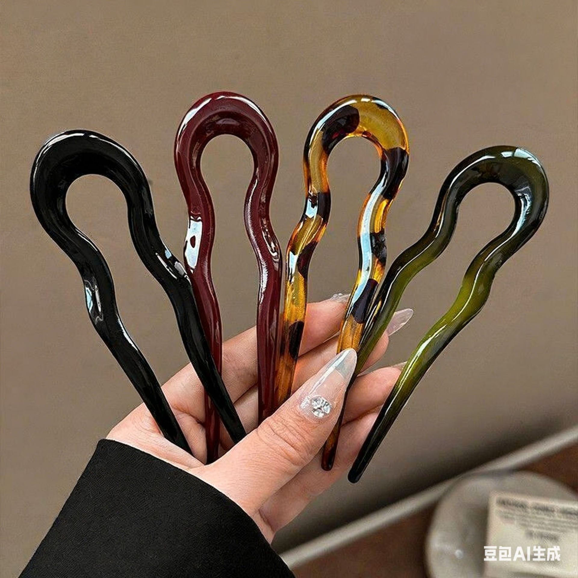 여성용 우아한 아크릴 U자형 머리핀, 머리 뒤쪽용 머리 - Women'S Accessories H&M 리뷰 및 가격