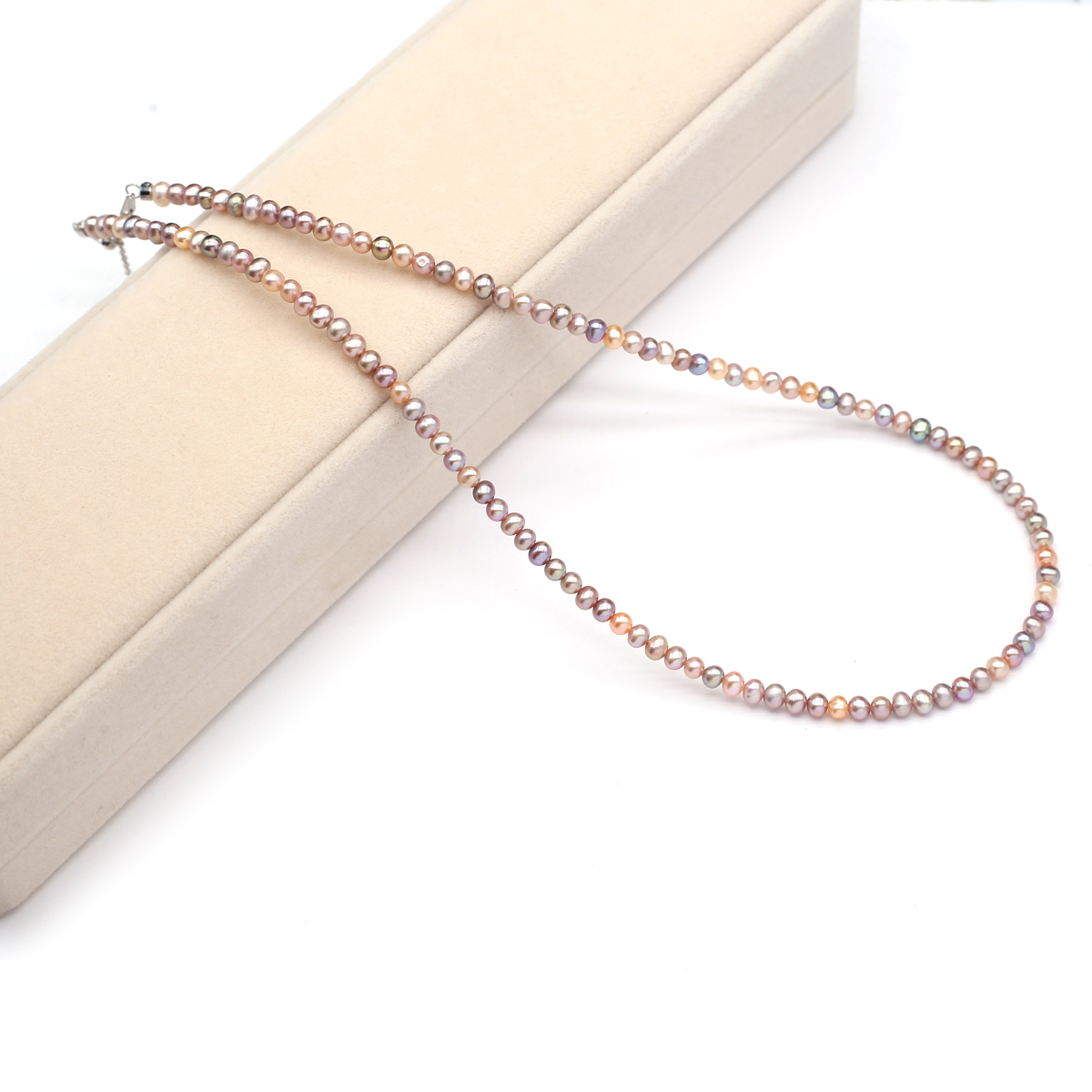 진짜 천연 담수 진주 목걸이 3-4mm 색상 라운드 진 - Women'S Accessories And Jewelry 리뷰 및 가격